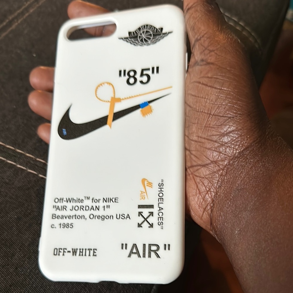 Off-White White iPhone Case with Iconic Design
